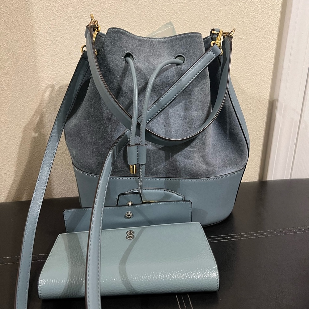 Polo by Ralph Lauren Light Blue Shoulder Bag